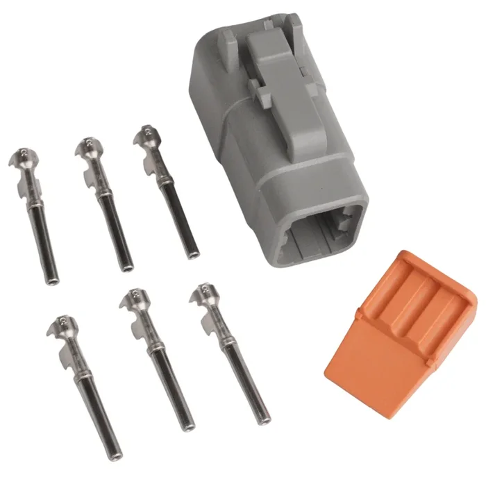 Connector 6-pin DTM series male