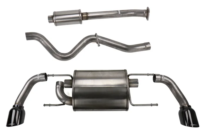 Corsa 2.5in Cat Back Exhuast System w/ Polished Black Tips – 2013-2016 Scion FR-S / 2013-2024 Subaru BRZ / 2017-2019 Toyota 86
