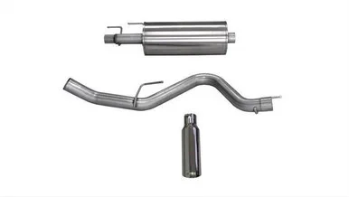 Corsa F-150 2.7T, 3.5T Sport Cat-Back Single Tip – Polished (2015-2023)