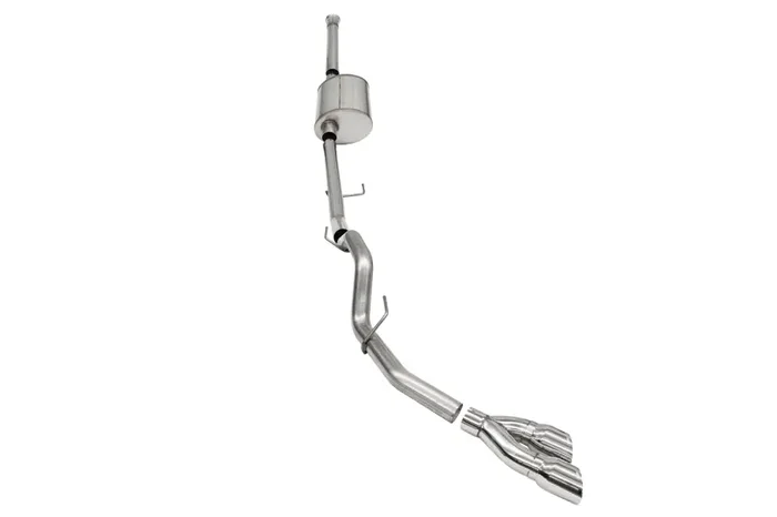 Corsa Performance 3.0in. Single Side Exit Catback Exhaust System with Twin 4.0in. Pro SeriesÃ‚Â® Tips – 21160