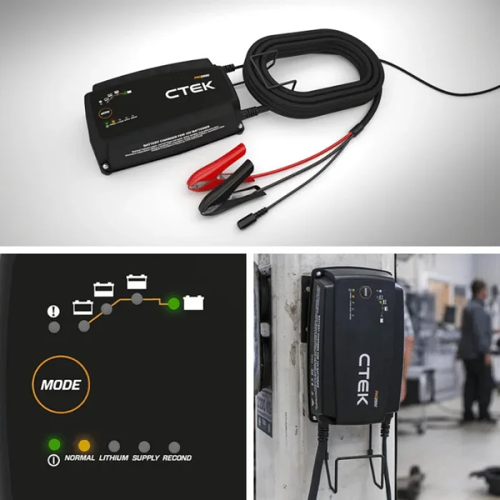 CTEK PRO25SE Battery Charger – 50-60 Hz – 12V – 19.6ft Extended Charging Cable