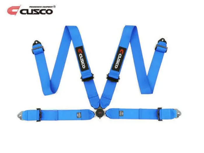 Cusco Universal 4 Point 3in Width Racing Harnesses – Blue