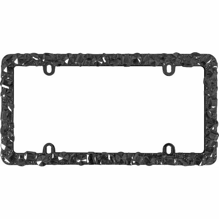 Dazzle License Plate Frame, Black