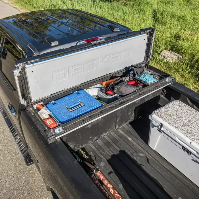 Decked -Full-size pickup truck tool box deep tub – Tundra rail system (22-current)