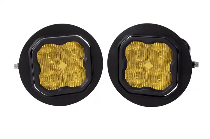 Diode Dynamics SS3 LED Fog Light Kit for 2006-2010 Ford F-150 Yellow SAE Fog Sport w/ Backlight – DD7021-ss3fog-1032