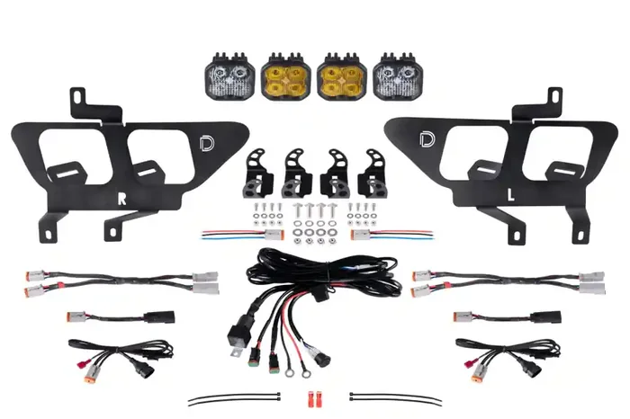 Diode Dynamics SS3 LED Fog Pocket Kit for 2021-2022 Ford F-150, Yellow Max – DD7315