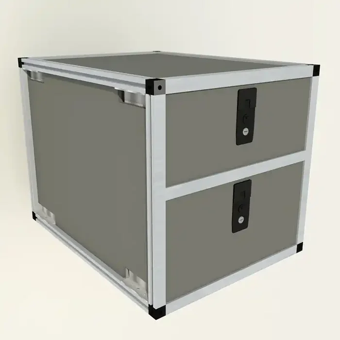 Double Drawer Module – 19 3/16″ Wide x 28″ Depth