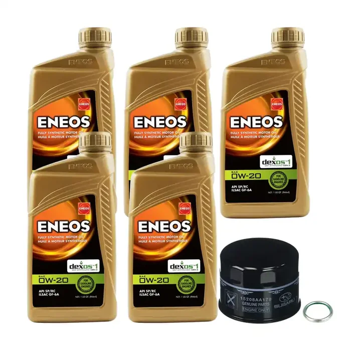 ENEOS 0W-20 Fully Synthetic Motor Oil Change Kit for Subaru WRX FA24 2.4T VB 2022+
