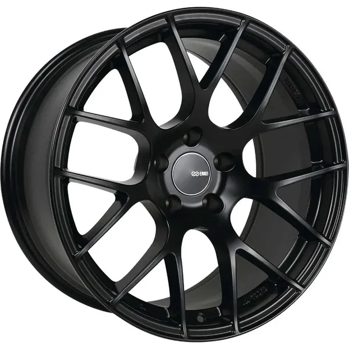 Enkei Raijin Black 18×9.5 +45 5×100 (Single Wheel) – 2013-2024 Subaru BRZ / Scion FR-S / Toyota GR86 / 2014-2018 Subaru Forester