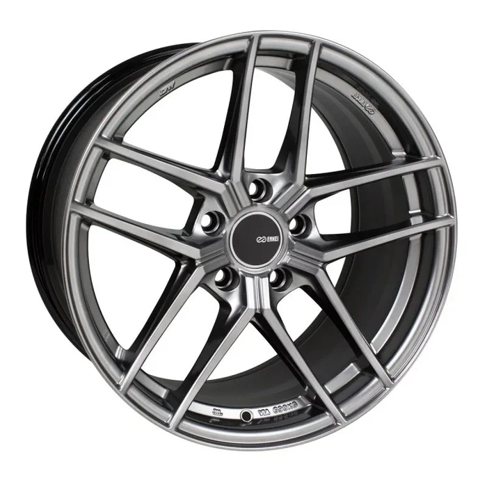 Enkei TY5 19×8 5×114.3 40mm Offset 72.6mm Bore Hyper Silver Wheel