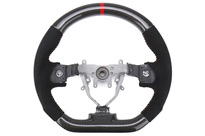 FactionFab Steering Wheel Carbon and Suede – 2008-2014 Subaru WRX / STI