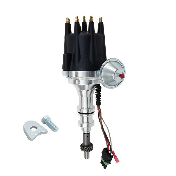 Ford 351 Windsor SB Compatible ProSeries Ready to Run Distributor – Black Cap
