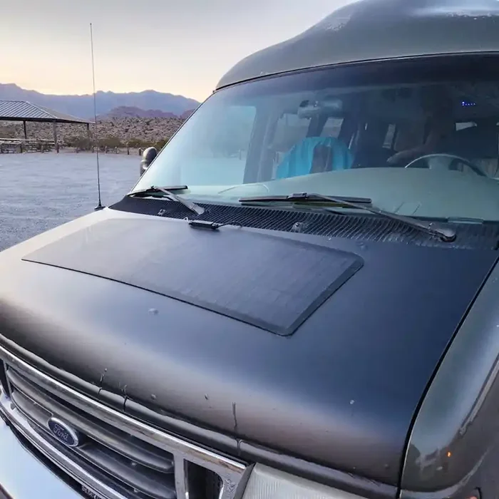 Ford Econoline E150 E250 E350 E450 Van(1992-2008) 75W Hood Solar Panel