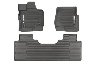 Ford F-150 SuperCab All-Weather Floor Liners w/ Logo (2021-2023)