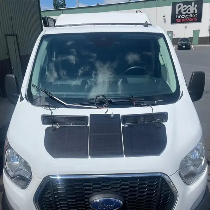 Ford Transit Cargo 40W 12V Hood Flexible Solar Panel