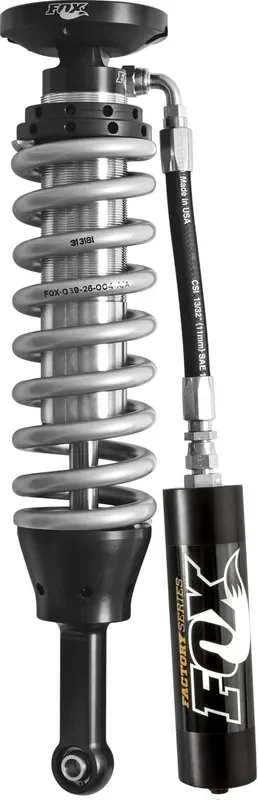 Fox 2005 Tacoma 2.5 Factory Series 4.61in. Remote Reservoir Coilover Shock Set – Black/Zinc