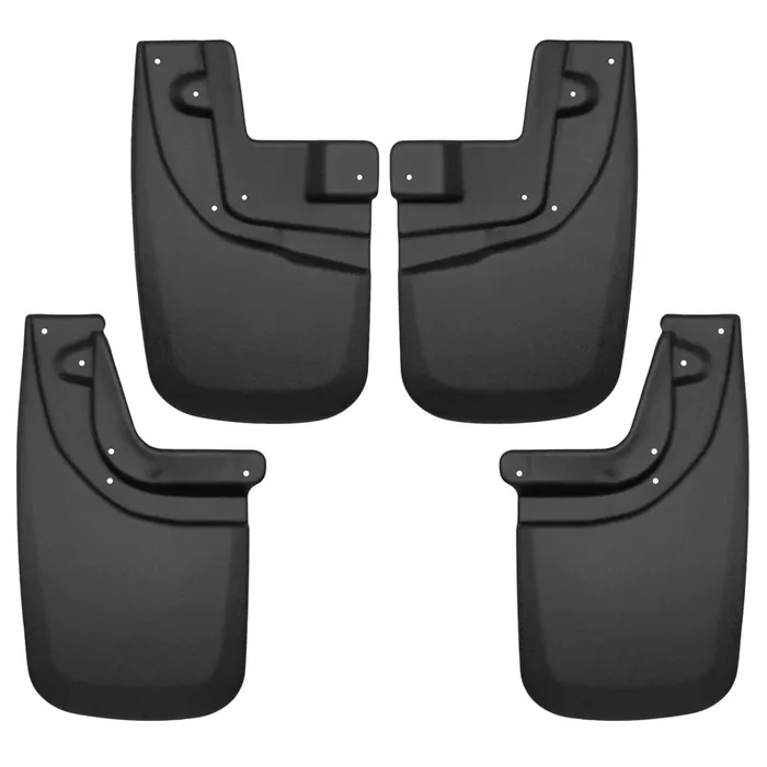 Front and Rear Mud Guards (w/ OEM Fender Flares) – Black 05-15 Tacoma