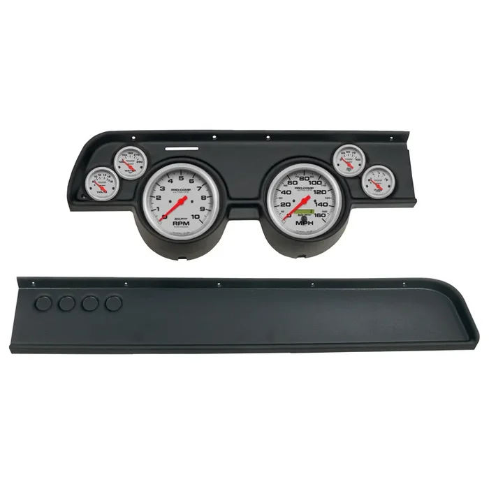 Gauge Kit, 6 Pc, (5″ X2, 2 1/16″ X4), Merc Cougar No Ac 67-68, Ultra-Lite