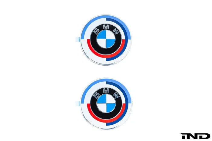 Genuine BMW M 50 Year Anniversary Heritage Roundel Set – E46 M3 Coupe