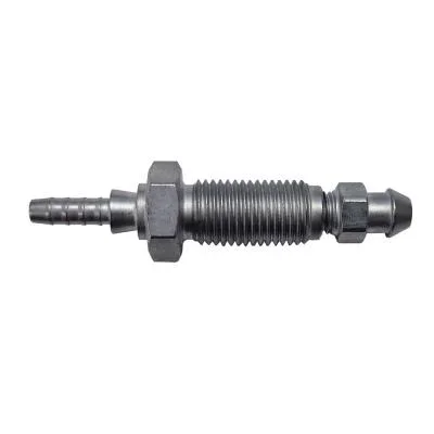 Goodridge -3JIC (3/8UNF) Male Convex Bulkhead Swage Fitting with Bleed Nipple