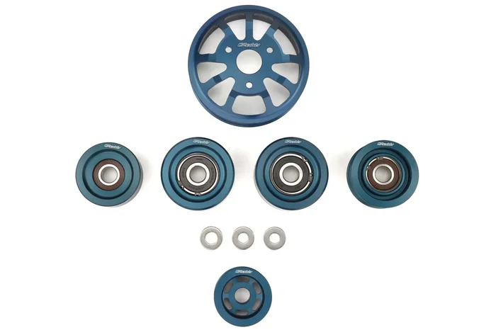 Greddy 6 Piece Aluminum Engine Pulley Kit – 2013-2016 Scion FR-S / 2013-2020 Subaru BRZ / 2017-2019 Toyota 86