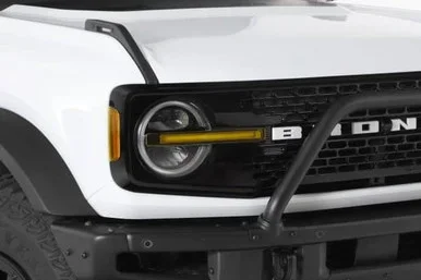 GTS Bronco Front Daytime Running Light Cover Kit – 4 Piece – Transparent Yellow (2019-2024)