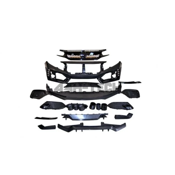 H-Gear ABS plastic Type R body kit V1 (Honda Civic 17-21 1.0/1.5 Turbo FK6/FK7)