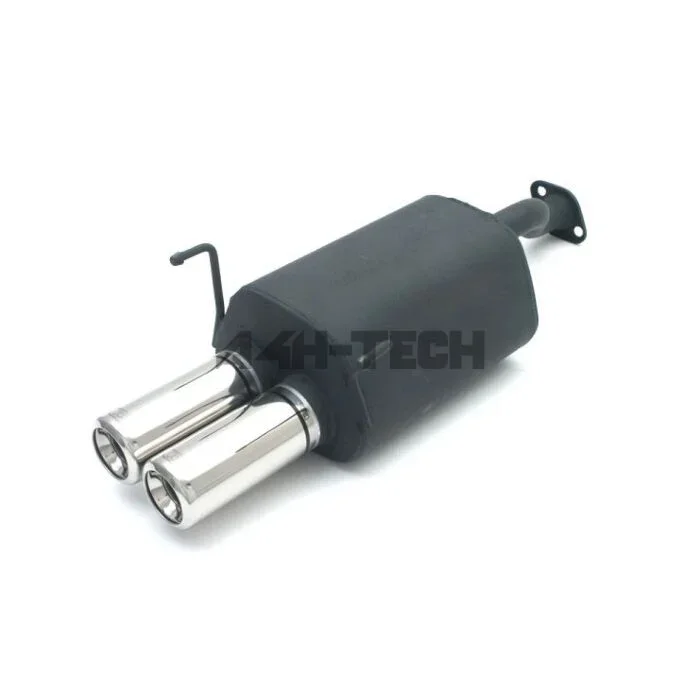 H-Gear Tuner-Line rear muffler steel 2x round (Honda Civic 01-06 1.4/1.6)
