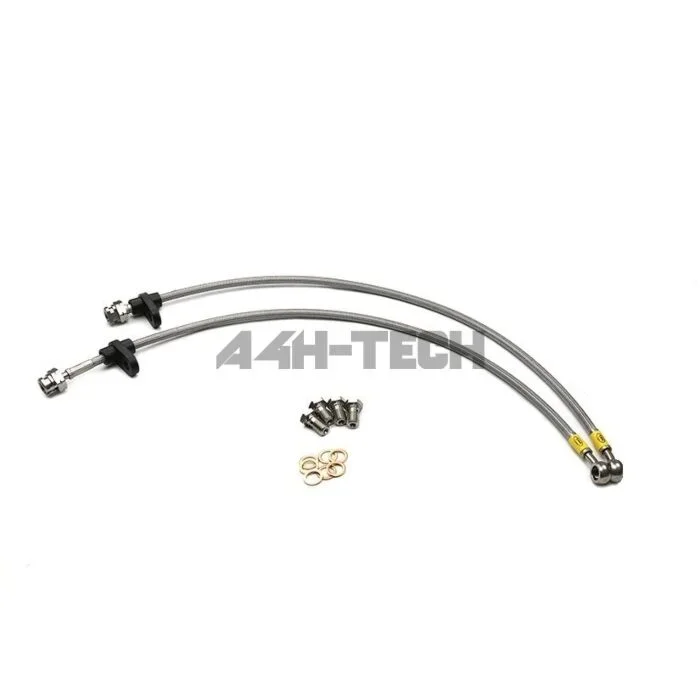 HEL 2 piece set stainless steel brake lines front (Honda Prelude 97-01)