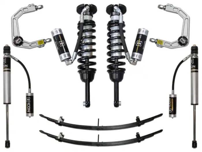 ICON 2005-2015 TACOMA 0-3.5″ LIFT/16-UP 0-2.75″ LIFT STAGE 4 SUSPENSION SYSTEM WITH BILLET UPPER CONTROL ARMS – K53004