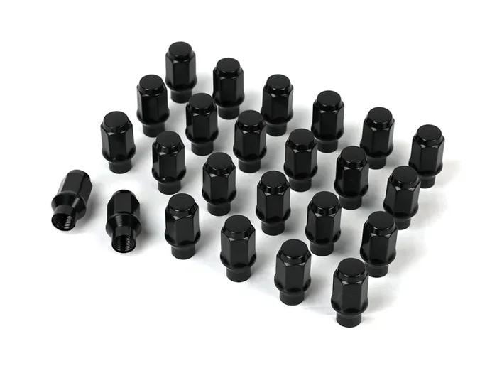 ICON Alloys Lug Nut Kit Black – 14×1.5 – 24 Lug Nuts w/ Custom Shank