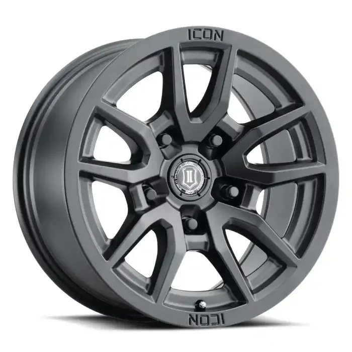 ICON Vector 5 17×8.5 5×150 25mm Offset 5.75in BS 110.1mm Bore Satin Black Wheel