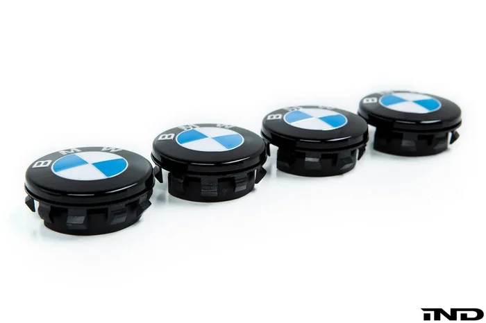 IND Gloss Black Floating Wheel Center Cap Set – 68mm