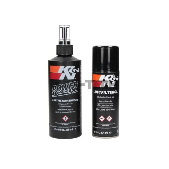 K&N filter cleaner/oil kit with spray can (universal)
