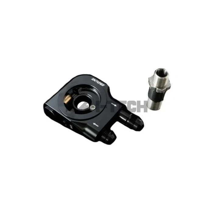 K-Tuned Aluminium sandwich plate / oil filter adaptor oil cooler with thermostat (universal)