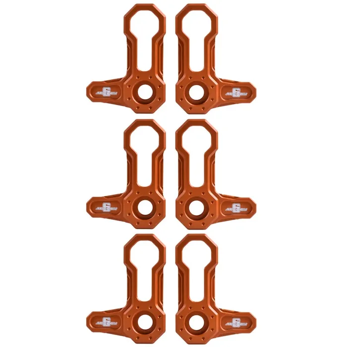 L-SHAPED ROOF LOCKS – JL/JT JEEP (Set of 6) ORANGE