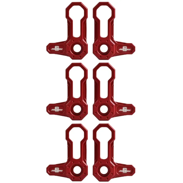 L-SHAPED ROOF LOCKS – JL/JT JEEP (Set of 6) RED