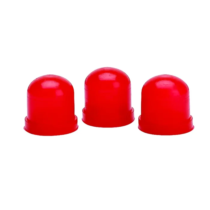 Light Bulb Boots, Red, Qty. 3
