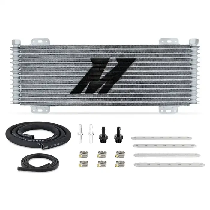 Mishimoto 13-Row Stacked Plate Transmission Cooler – Silver
