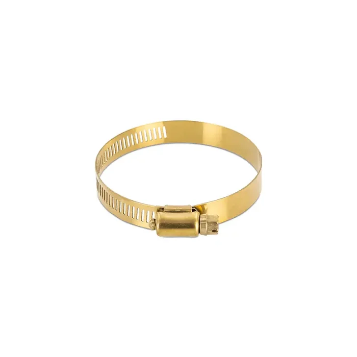 Mishimoto High-Torque Worm Gear Clamp 4.13in.-5.00in. (105mm-127mm) – Pack of 2 – Gold