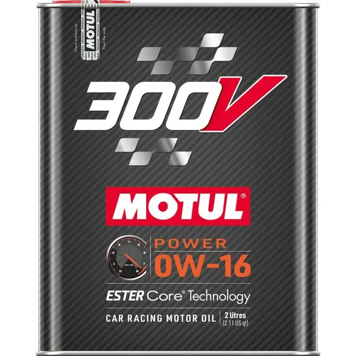 Motul 300V 0W16 POWER Car Racing Oil Full 100% Synthetic Engine Lubricant 2L per High Performance 4-Stroke Ester Core