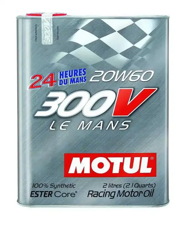 Motul 300V New Ester Core Synthetic Racing Oil – 20W60 Le Man (2 Liter Bottles)