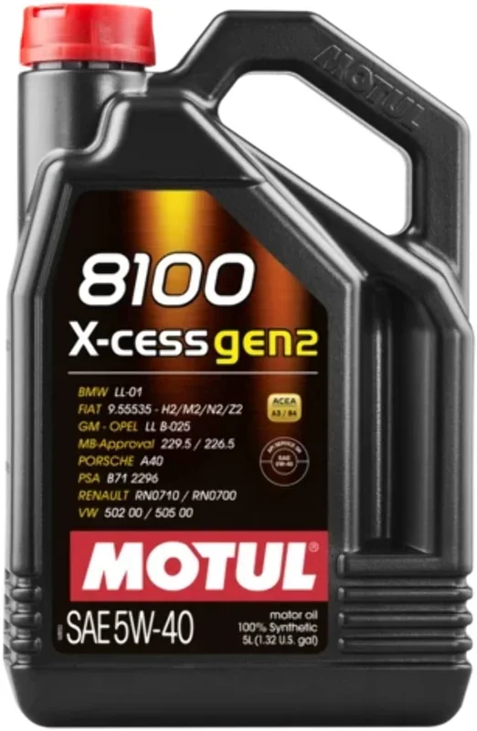 Motul 8100 X-Cess 5W40 Engine Oil 5L – Universal
