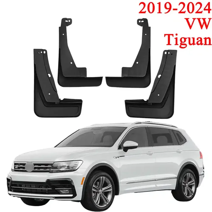Mud Flaps for VW Tiguan L R-Line 2019-2024 – 4PCS Splash Guards Mudguards Accessories