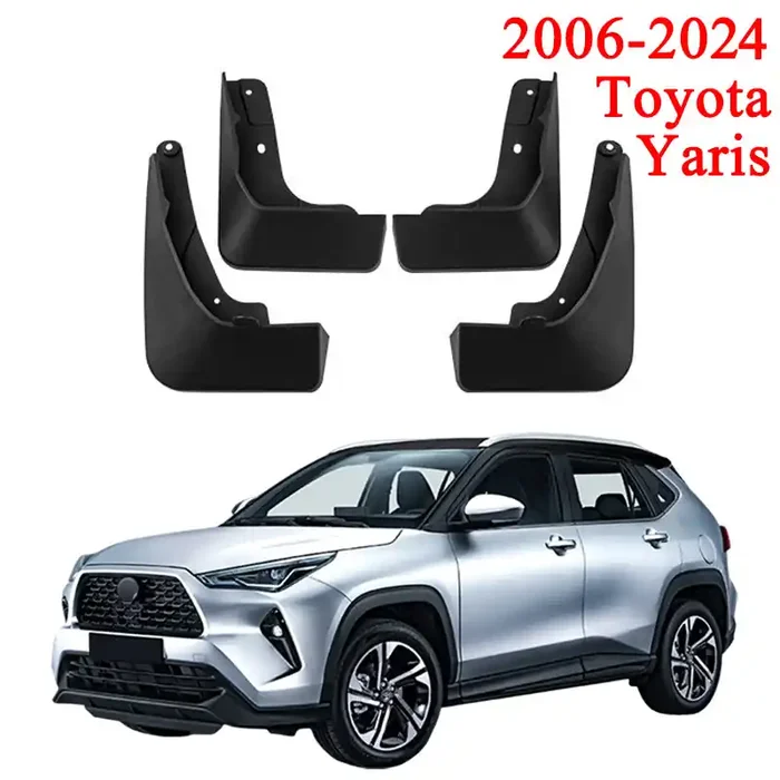 Mud Flaps Mud Guards Fit for 2006-2024 Toyota Yaris , Front & Rear Mud Splash Guards Accessories – 4 Pcs