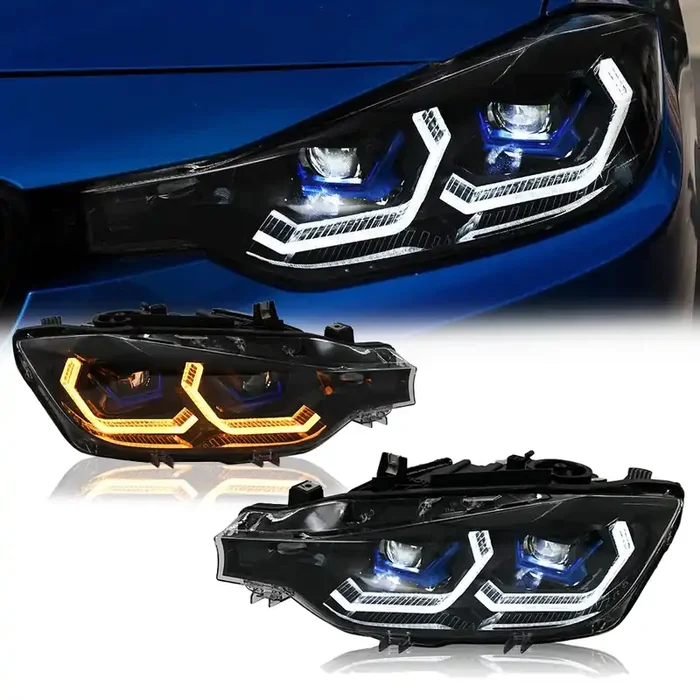 Pair of LED Headlights for BMW 3 Series F30/F31 (2013–2019) – Full Front Lamp Assembly
