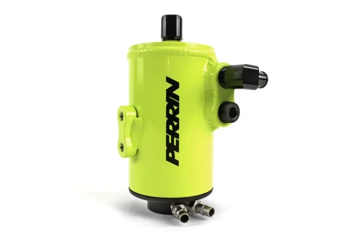 PERRIN 02-14 Subaru WRX / 04-21 STI / 05-09 LGT & OBXT (w/FMIC Only) Air Oil Separator – Neon Yel.