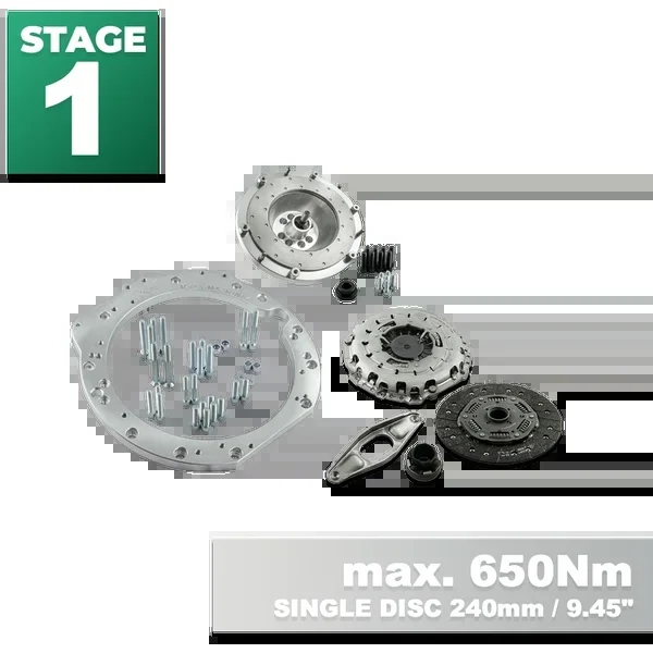 PMC STAGE 1 Mercedes-Benz M113 – BMW M57N HGU HGK / N54 – 240mm / 9.45″ (949)