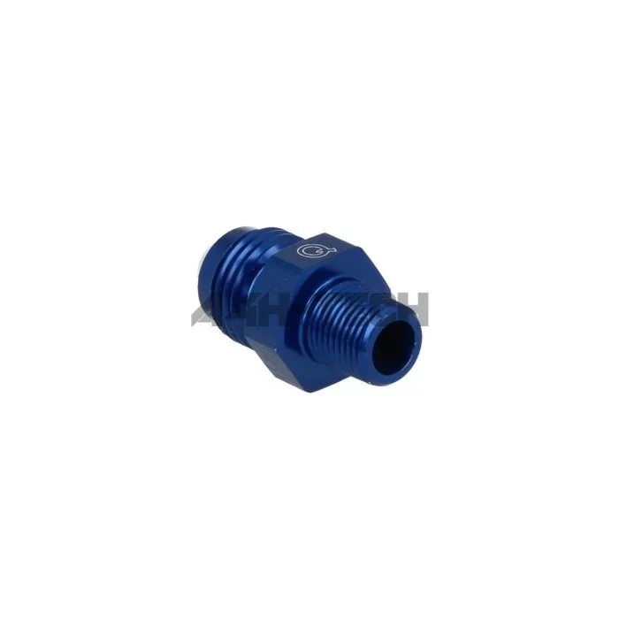 QSP Aluminum adapter AN4 male to 1/8 NPT blue (universal) (outlet)