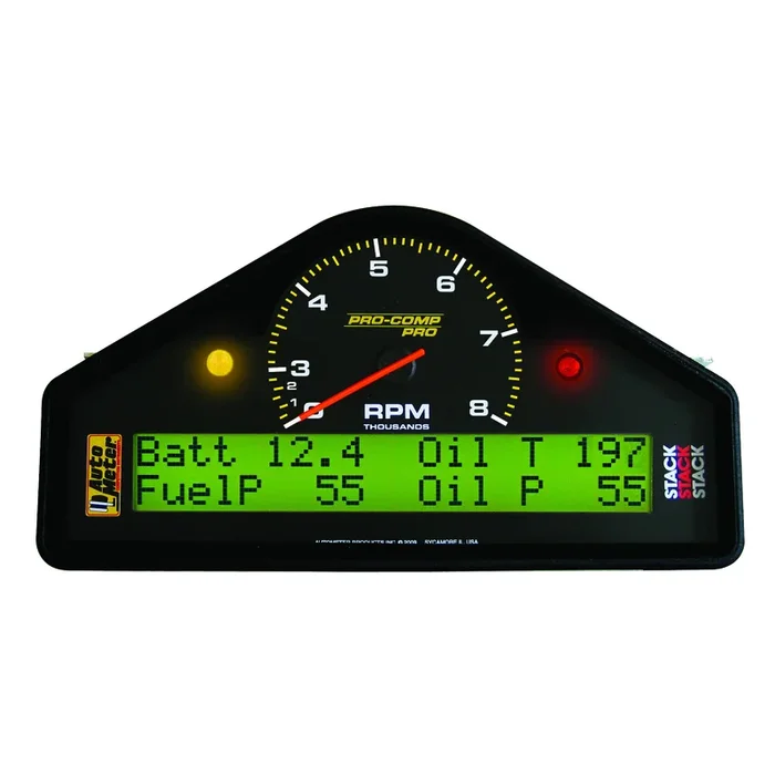 Race Dash, 0-3-8k Rpm, Pro-Comp Pro